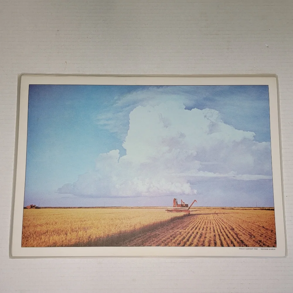 (LOT OF 6) Vintage Kansas Reversible Washable Placemats.
